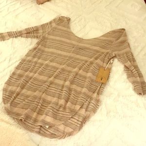 Tan stripe sweater